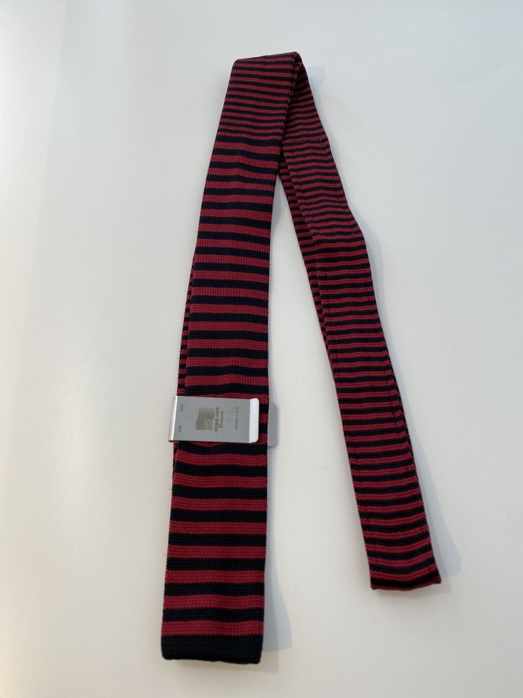 DAIRIKU<br />Boder Silk Knit Tie / Red<img class='new_mark_img2' src='https://img.shop-pro.jp/img/new/icons14.gif' style='border:none;display:inline;margin:0px;padding:0px;width:auto;' />