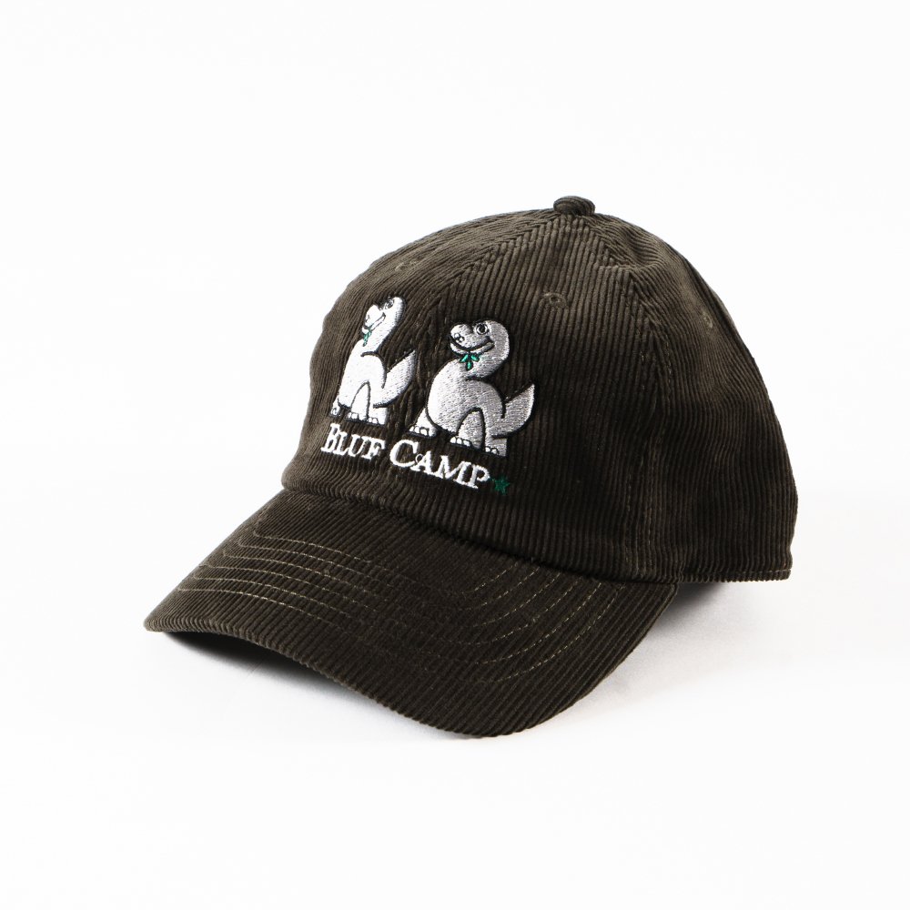 BLUFCAMP<br />Embroidered Corduroy CAP / Dark Green<img class='new_mark_img2' src='https://img.shop-pro.jp/img/new/icons47.gif' style='border:none;display:inline;margin:0px;padding:0px;width:auto;' />