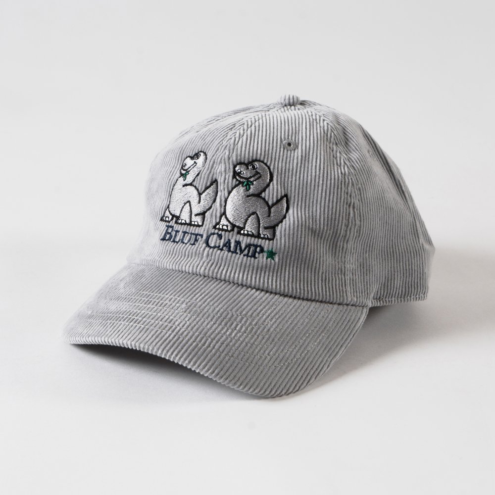 BLUFCAMP<br />Embroidered Corduroy CAP / Grey White<img class='new_mark_img2' src='https://img.shop-pro.jp/img/new/icons47.gif' style='border:none;display:inline;margin:0px;padding:0px;width:auto;' />
