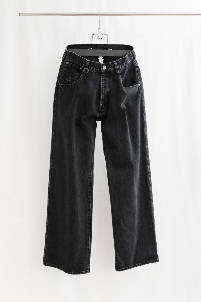 SOSHIOTSUKI<br />FRONT LOWRIZE DENIM PANTS / BLACK<img class='new_mark_img2' src='https://img.shop-pro.jp/img/new/icons14.gif' style='border:none;display:inline;margin:0px;padding:0px;width:auto;' />