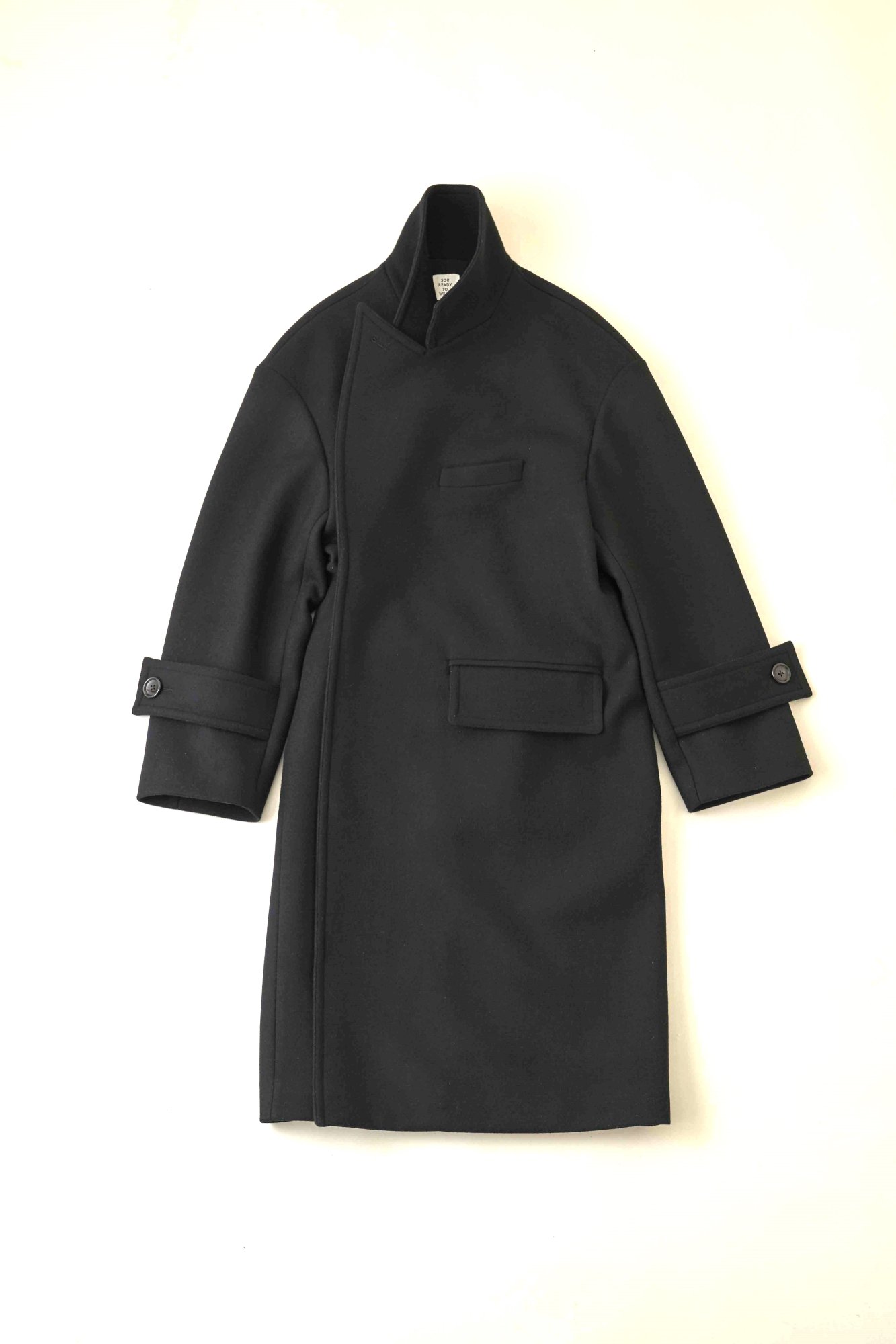 soe<br />Deep breasted Wool Coat / BLACK<img class='new_mark_img2' src='https://img.shop-pro.jp/img/new/icons14.gif' style='border:none;display:inline;margin:0px;padding:0px;width:auto;' />