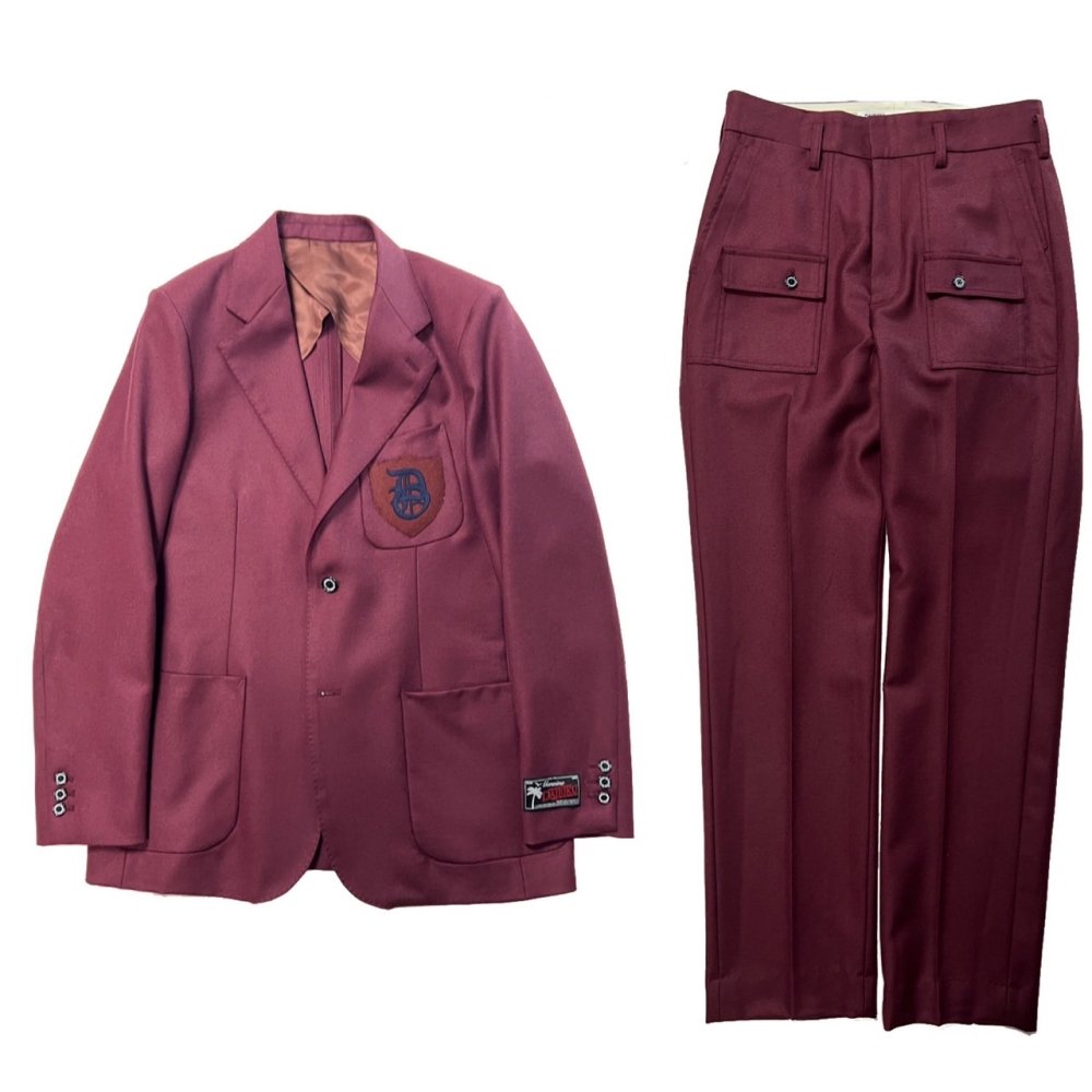 DAIRIKU<br />D School Tailored Jacket & Wool Deck Deatail Slacks SET / Wine Red<img class='new_mark_img2' src='https://img.shop-pro.jp/img/new/icons47.gif' style='border:none;display:inline;margin:0px;padding:0px;width:auto;' />