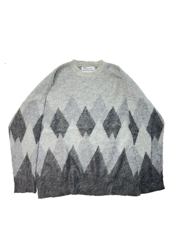 DAIRIKU<br />Argyle Mohair Pullover Knit / Fether Grey<img class='new_mark_img2' src='https://img.shop-pro.jp/img/new/icons14.gif' style='border:none;display:inline;margin:0px;padding:0px;width:auto;' />