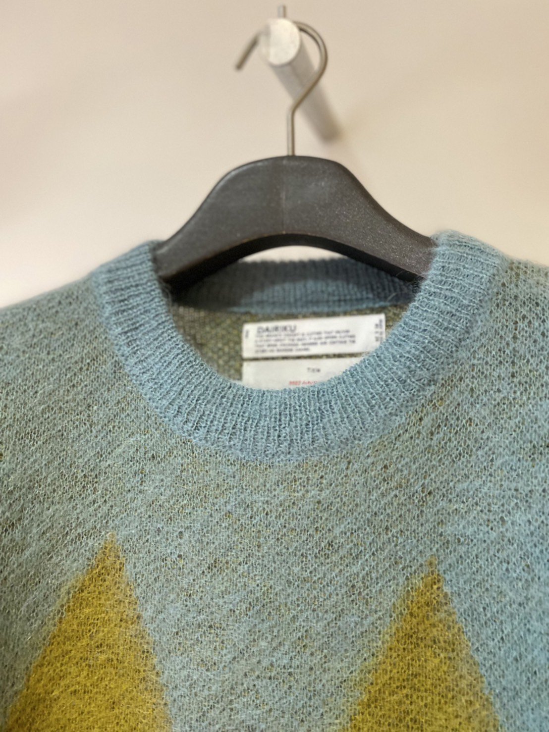DAIRIKU<br />Argyle Mohair Pullover Knit / Mint Green<img class='new_mark_img2' src='https://img.shop-pro.jp/img/new/icons14.gif' style='border:none;display:inline;margin:0px;padding:0px;width:auto;' />