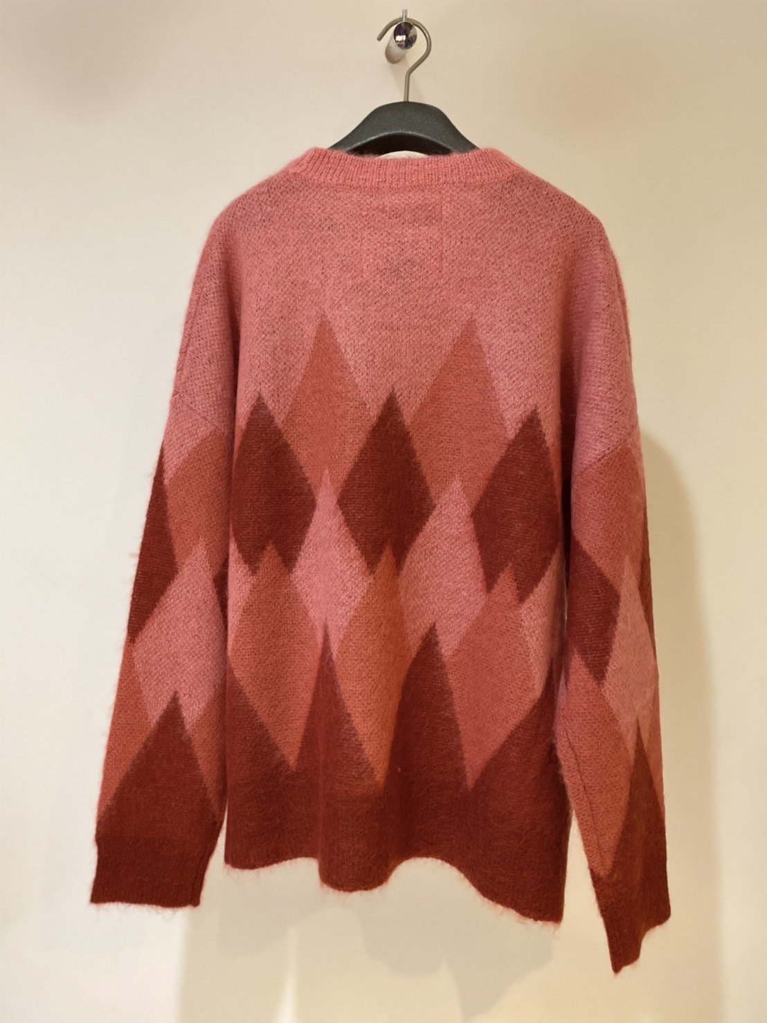 DAIRIKU<br />Argyle Mohair Pullover Knit / Pink Red<img class='new_mark_img2' src='https://img.shop-pro.jp/img/new/icons14.gif' style='border:none;display:inline;margin:0px;padding:0px;width:auto;' />