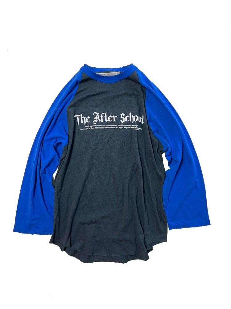 DAIRIKU<br />The After School Tour Raglan Tee / Black&Blue<img class='new_mark_img2' src='https://img.shop-pro.jp/img/new/icons14.gif' style='border:none;display:inline;margin:0px;padding:0px;width:auto;' />