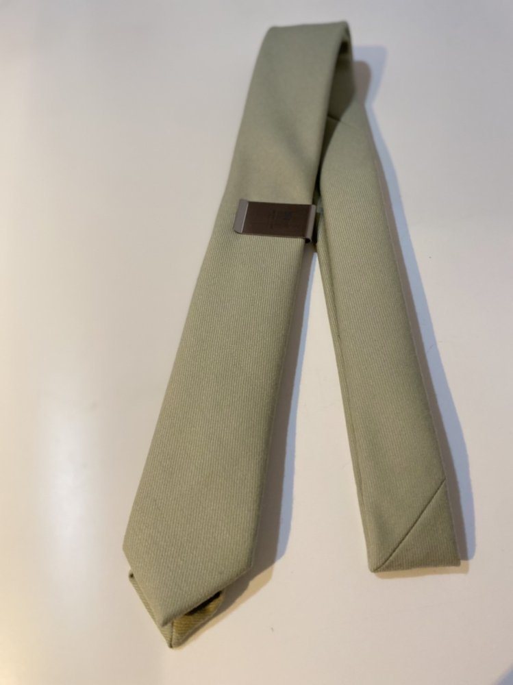 DAIRIKU<br />Wool Tie with Money Clip / Mint Green<img class='new_mark_img2' src='https://img.shop-pro.jp/img/new/icons14.gif' style='border:none;display:inline;margin:0px;padding:0px;width:auto;' />