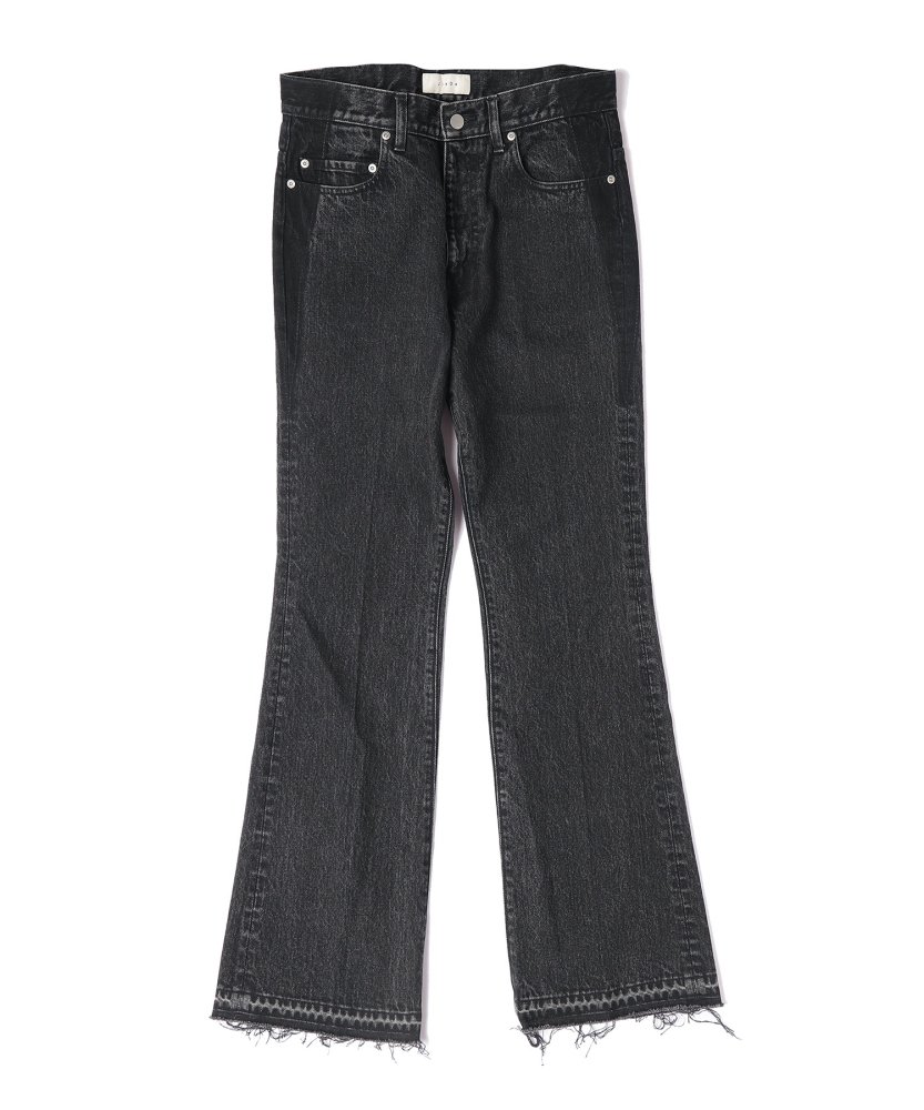 JieDa<br />USED FLARE DENIM PANTS / BLACK<img class='new_mark_img2' src='https://img.shop-pro.jp/img/new/icons47.gif' style='border:none;display:inline;margin:0px;padding:0px;width:auto;' />