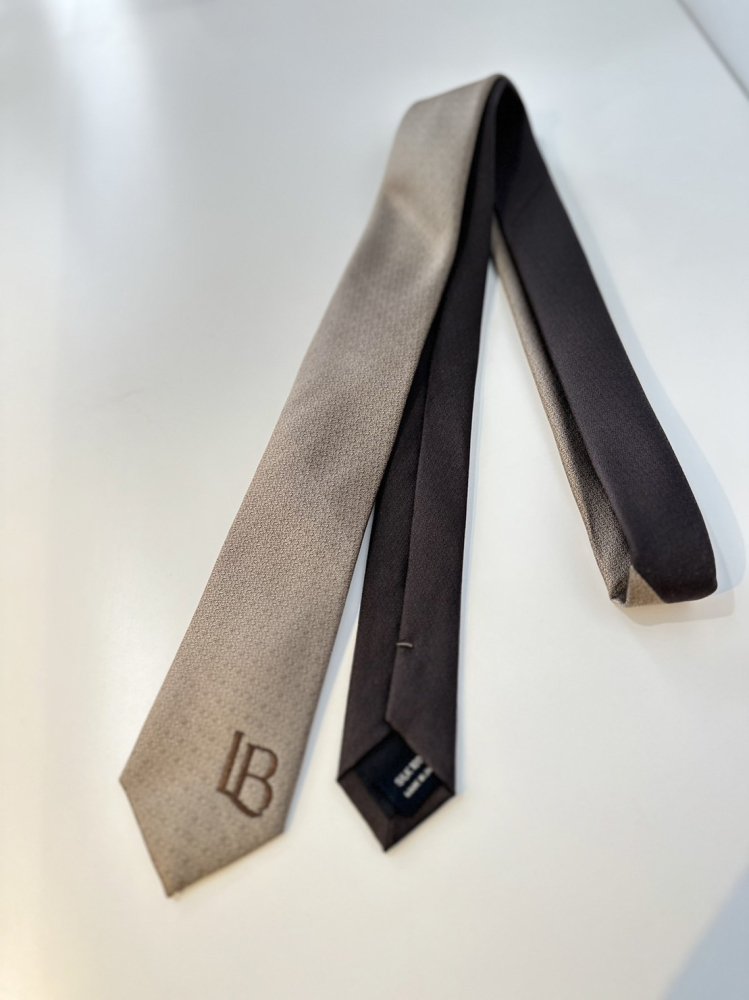 LITTLEBIG<br />2Tone Narrow Tie / Beige&Brown<img class='new_mark_img2' src='https://img.shop-pro.jp/img/new/icons14.gif' style='border:none;display:inline;margin:0px;padding:0px;width:auto;' />