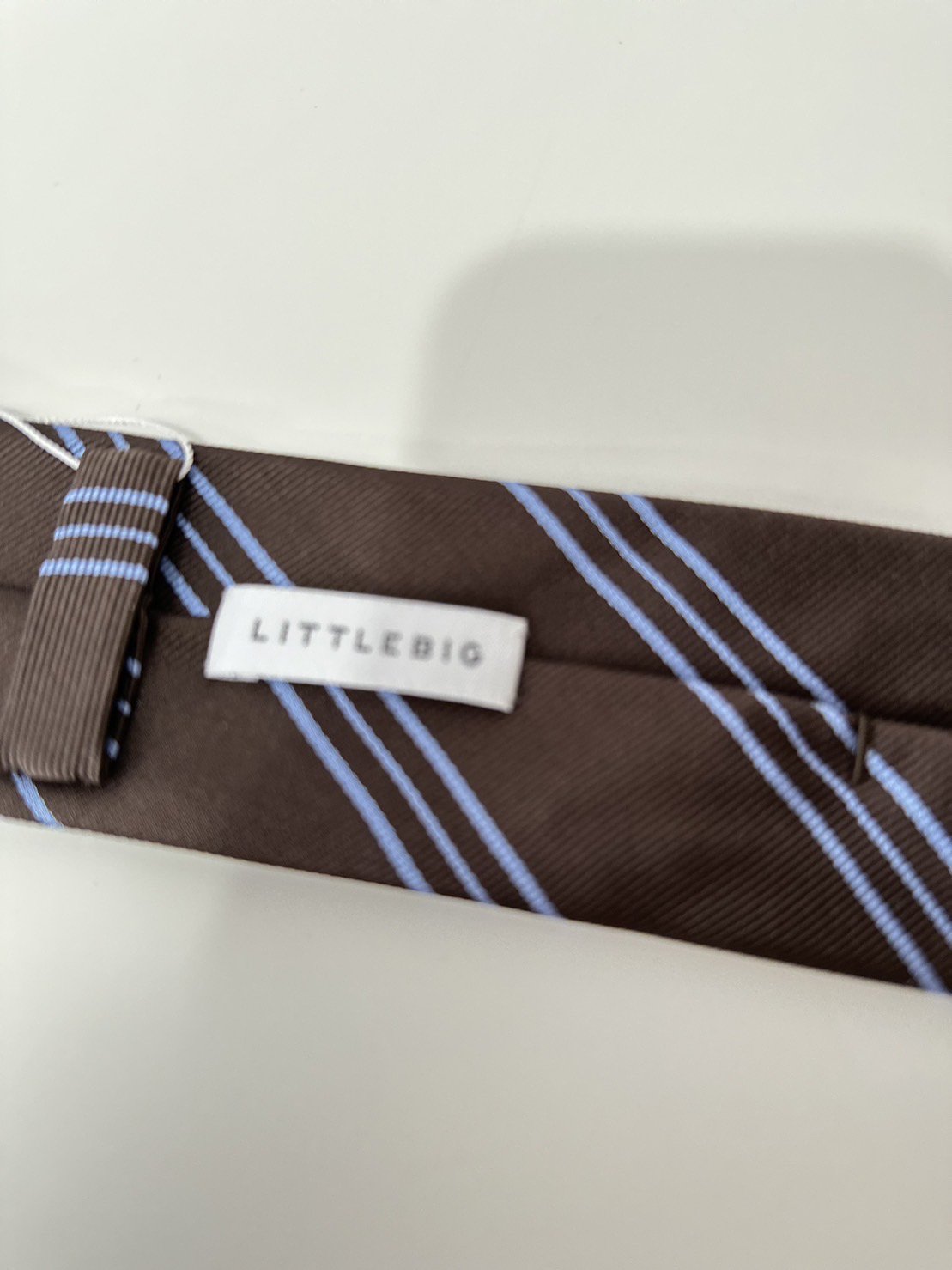 LITTLEBIG<br />Resimental Tie 2 / Brown&Blue<img class='new_mark_img2' src='https://img.shop-pro.jp/img/new/icons14.gif' style='border:none;display:inline;margin:0px;padding:0px;width:auto;' />
