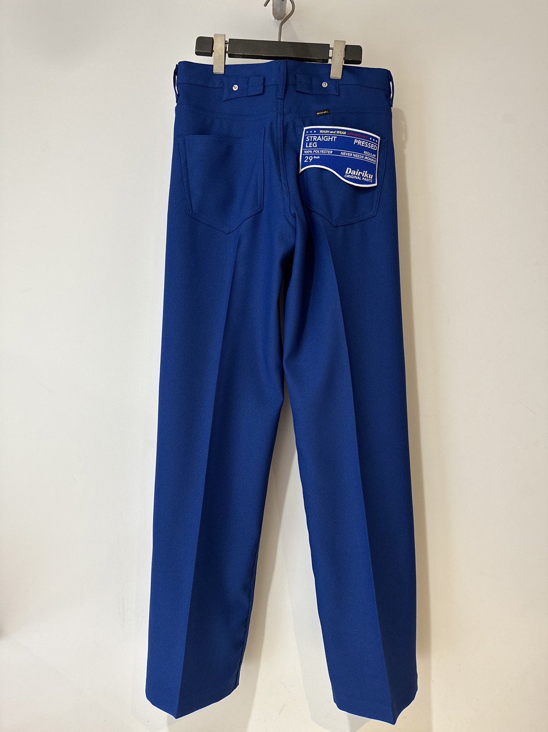 DAIRIKU<br />Straight Pressed Pants / Royal Blue<img class='new_mark_img2' src='https://img.shop-pro.jp/img/new/icons14.gif' style='border:none;display:inline;margin:0px;padding:0px;width:auto;' />