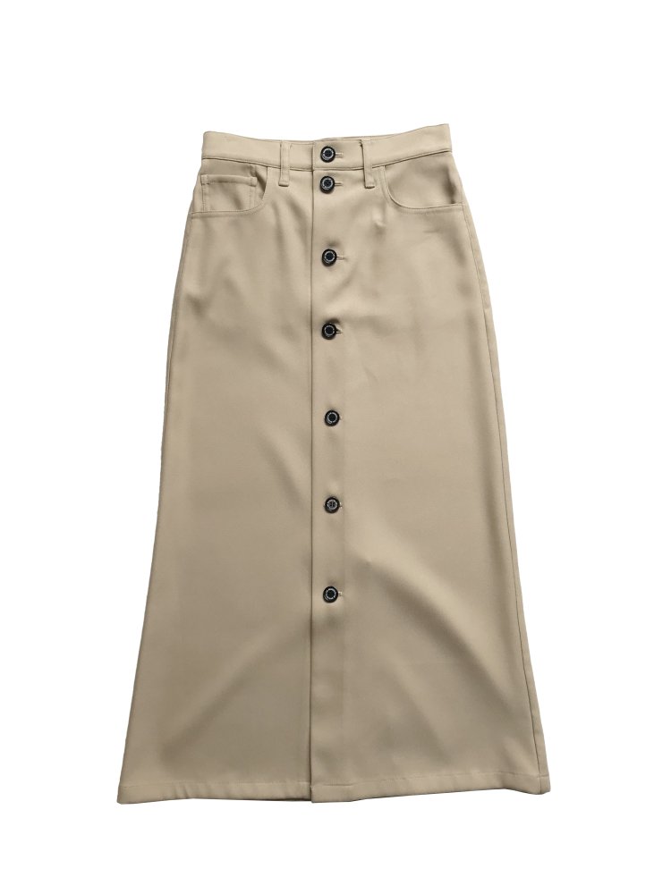 DAIRIKU<br />Polyester Long Skirt / Beige<img class='new_mark_img2' src='https://img.shop-pro.jp/img/new/icons14.gif' style='border:none;display:inline;margin:0px;padding:0px;width:auto;' />