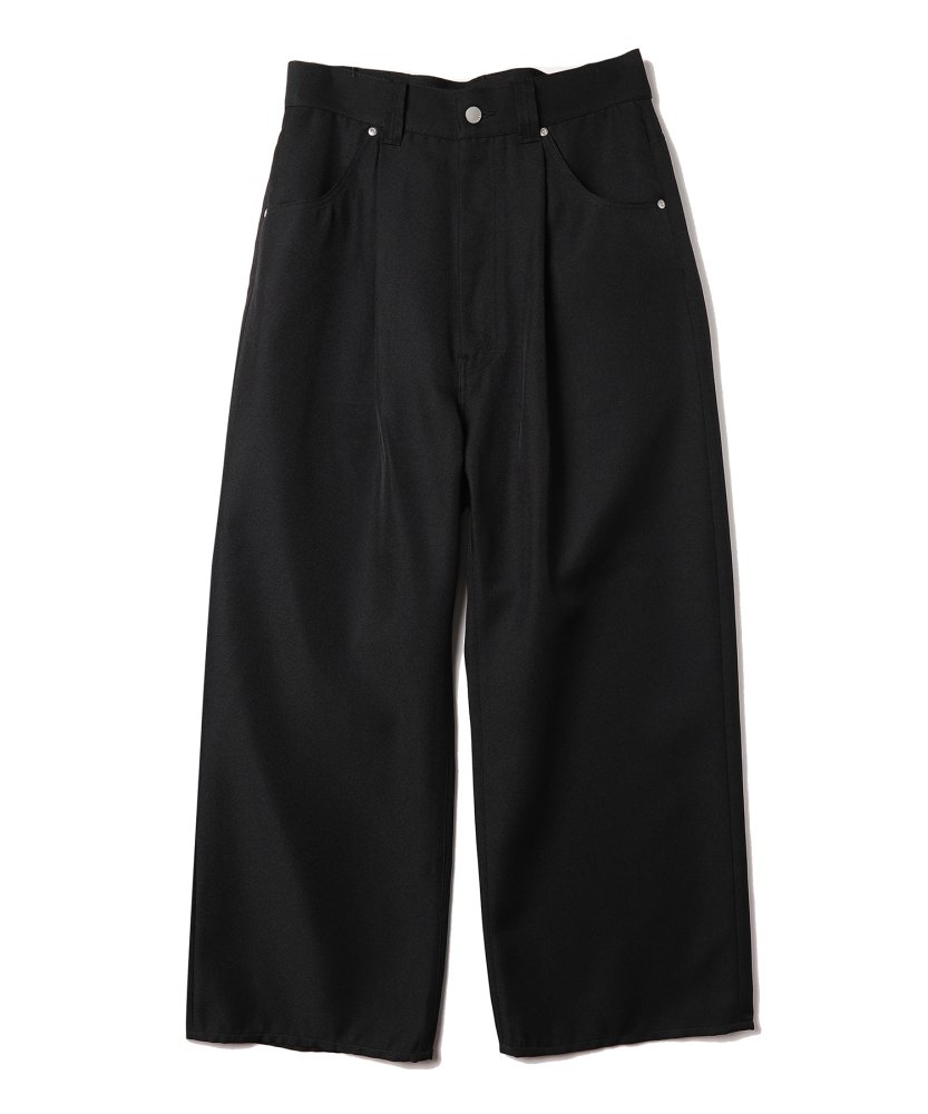 JieDa<br />WIDE ONE TUCK STRAIGHT PANTS / BLACK<img class='new_mark_img2' src='https://img.shop-pro.jp/img/new/icons14.gif' style='border:none;display:inline;margin:0px;padding:0px;width:auto;' />