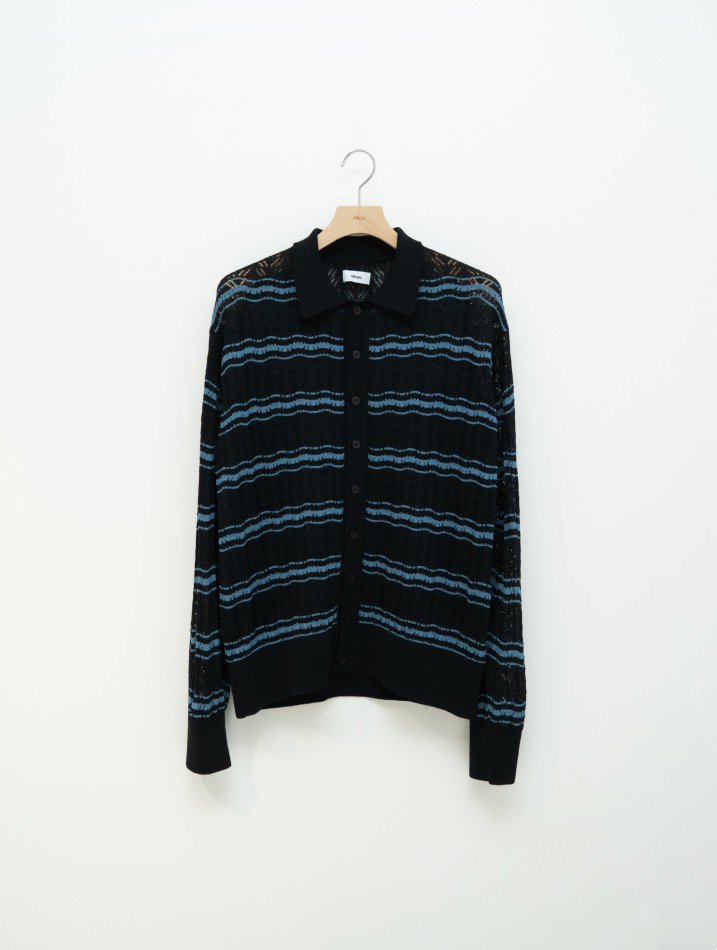 ALLEGE<br />Openwark Border Cardigan / Black<img class='new_mark_img2' src='https://img.shop-pro.jp/img/new/icons14.gif' style='border:none;display:inline;margin:0px;padding:0px;width:auto;' />