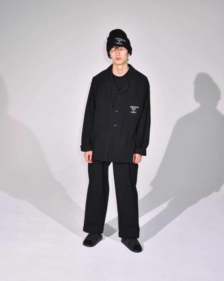 SEPARATE BATH & TOILET<br />PAJAMAS NEL PANTS / BLACK<img class='new_mark_img2' src='https://img.shop-pro.jp/img/new/icons47.gif' style='border:none;display:inline;margin:0px;padding:0px;width:auto;' />