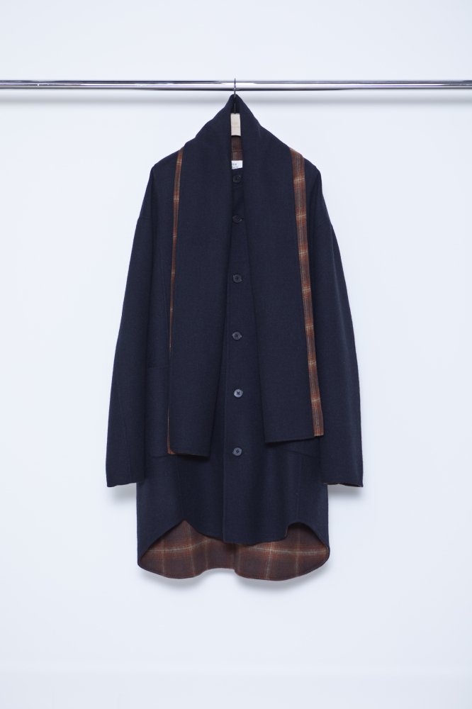 soe<br />Double Face Coat with Scarf / BLACK<img class='new_mark_img2' src='https://img.shop-pro.jp/img/new/icons14.gif' style='border:none;display:inline;margin:0px;padding:0px;width:auto;' />