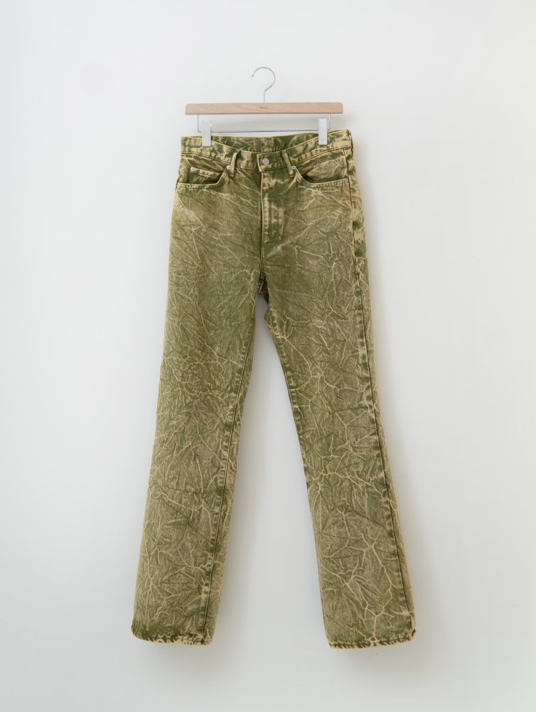 ALLEGE<br />[30%off] Product dye Flare Denim / Green<img class='new_mark_img2' src='https://img.shop-pro.jp/img/new/icons20.gif' style='border:none;display:inline;margin:0px;padding:0px;width:auto;' />