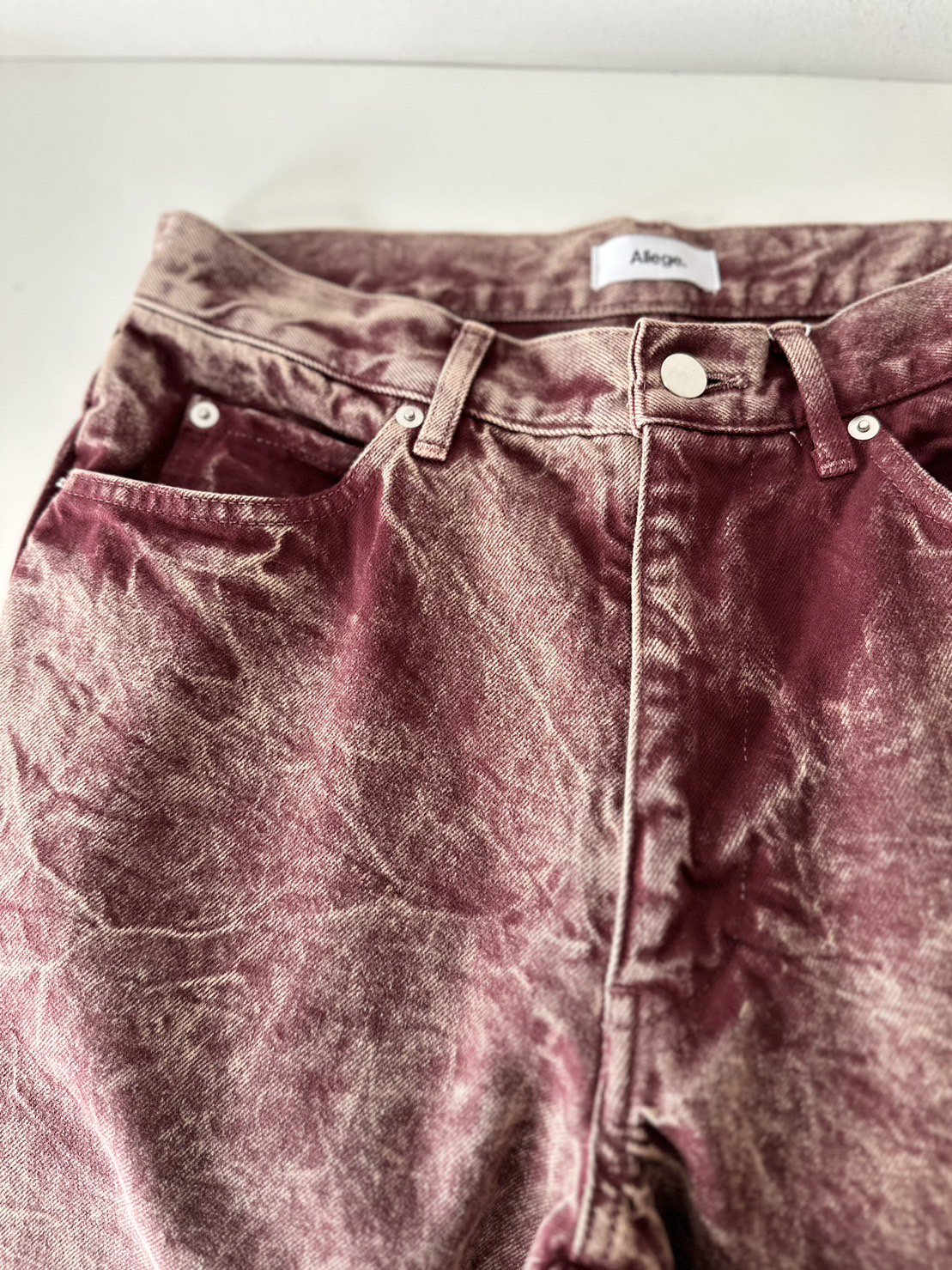 ALLEGE<br />[30%off] Product dye Flare Denim / Brown<img class='new_mark_img2' src='https://img.shop-pro.jp/img/new/icons20.gif' style='border:none;display:inline;margin:0px;padding:0px;width:auto;' />