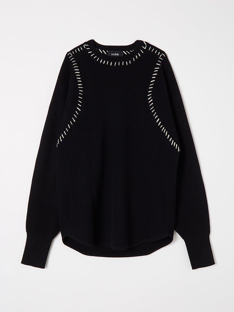 soduk<br />thermal knit pullover / black<img class='new_mark_img2' src='https://img.shop-pro.jp/img/new/icons14.gif' style='border:none;display:inline;margin:0px;padding:0px;width:auto;' />