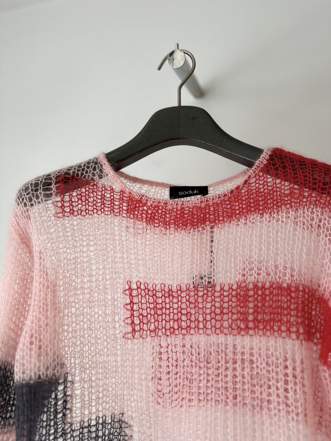 soduk<br />patchwork knit tops / pink<img class='new_mark_img2' src='https://img.shop-pro.jp/img/new/icons14.gif' style='border:none;display:inline;margin:0px;padding:0px;width:auto;' />