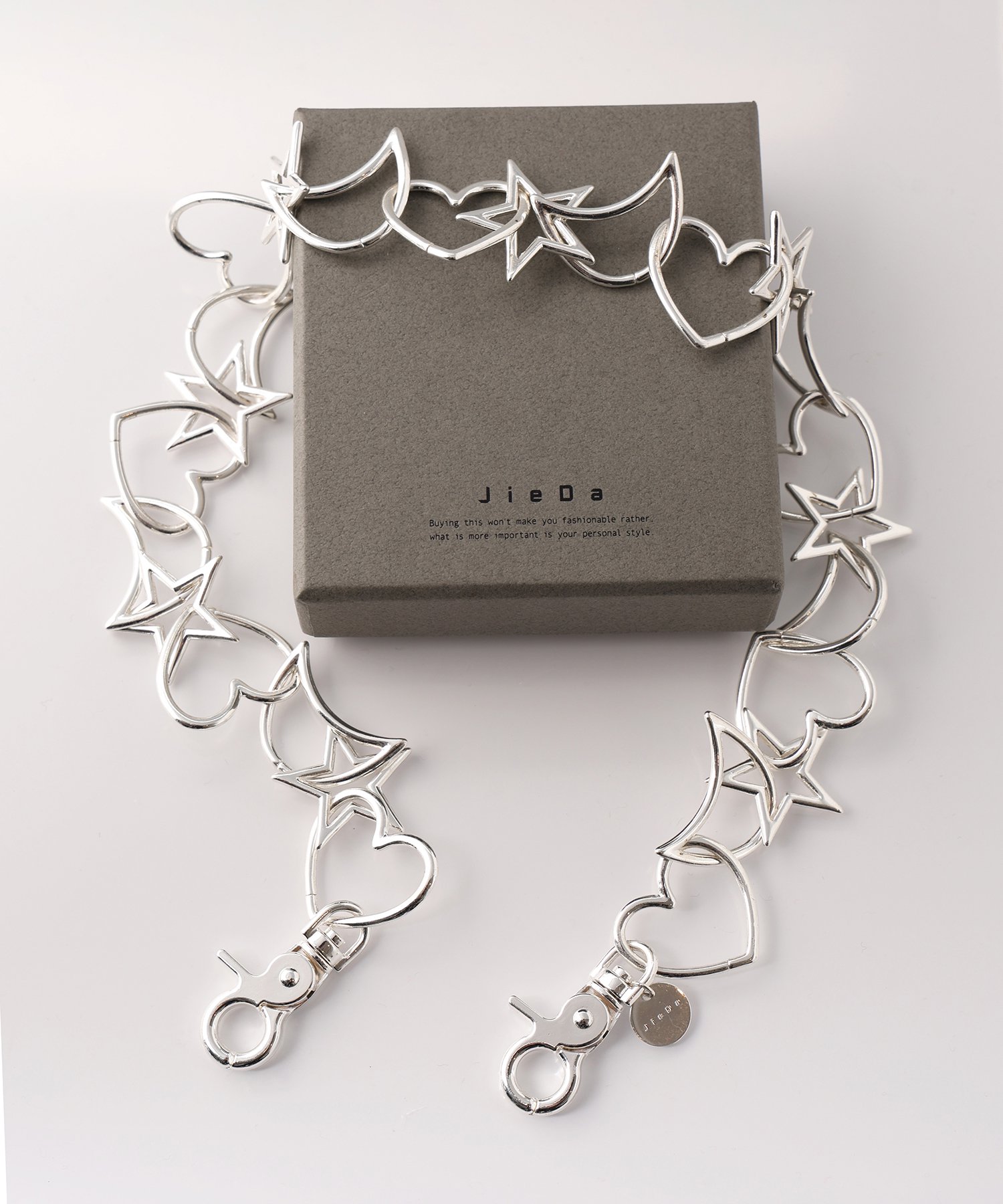 JieDa<br />2WAY STAR MOON HEART CHAIN / SILVER<img class='new_mark_img2' src='https://img.shop-pro.jp/img/new/icons47.gif' style='border:none;display:inline;margin:0px;padding:0px;width:auto;' />