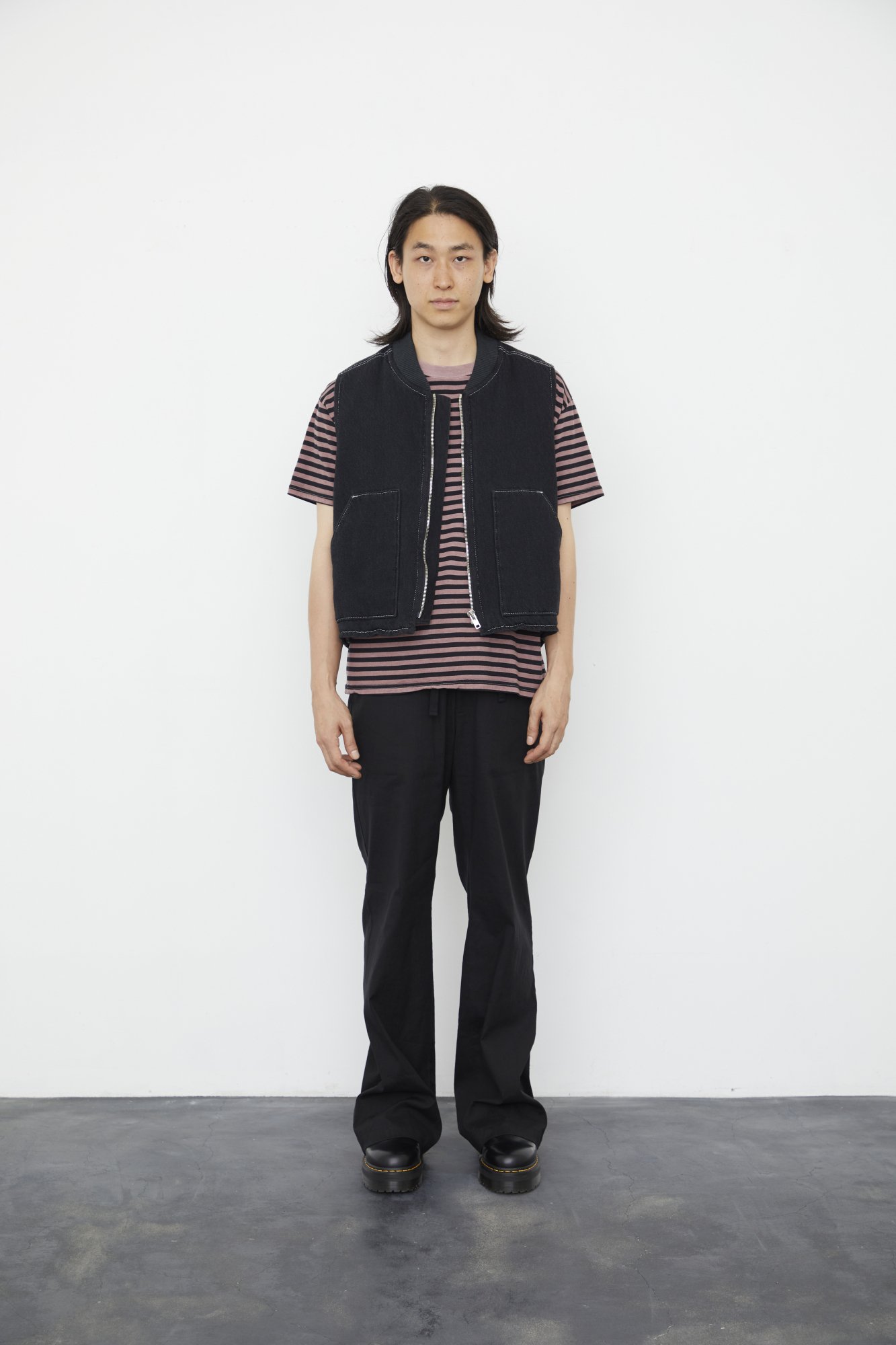 soe<br />Washed Work Vest / BLACK<img class='new_mark_img2' src='https://img.shop-pro.jp/img/new/icons47.gif' style='border:none;display:inline;margin:0px;padding:0px;width:auto;' />