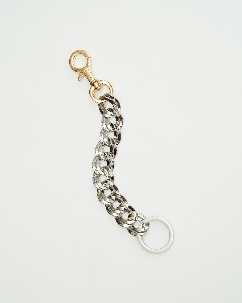 HIDAKA<br />DOUBLE CURB KEY CHAIN / Silver<img class='new_mark_img2' src='https://img.shop-pro.jp/img/new/icons14.gif' style='border:none;display:inline;margin:0px;padding:0px;width:auto;' />