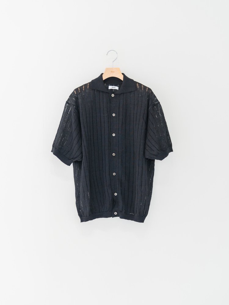 ALLEGE<br />Linen S/S Knit Shirt / Black<img class='new_mark_img2' src='https://img.shop-pro.jp/img/new/icons14.gif' style='border:none;display:inline;margin:0px;padding:0px;width:auto;' />