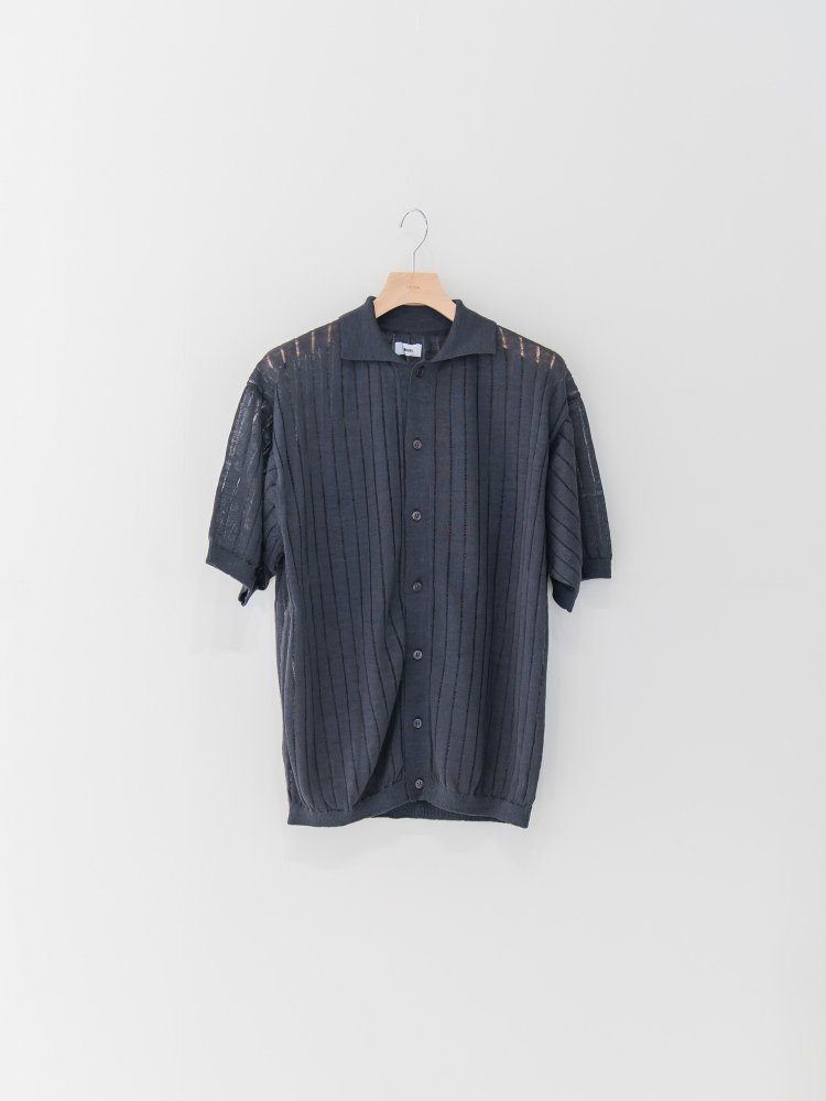 ALLEGE<br />Linen S/S Knit Shirt / Gray<img class='new_mark_img2' src='https://img.shop-pro.jp/img/new/icons14.gif' style='border:none;display:inline;margin:0px;padding:0px;width:auto;' />