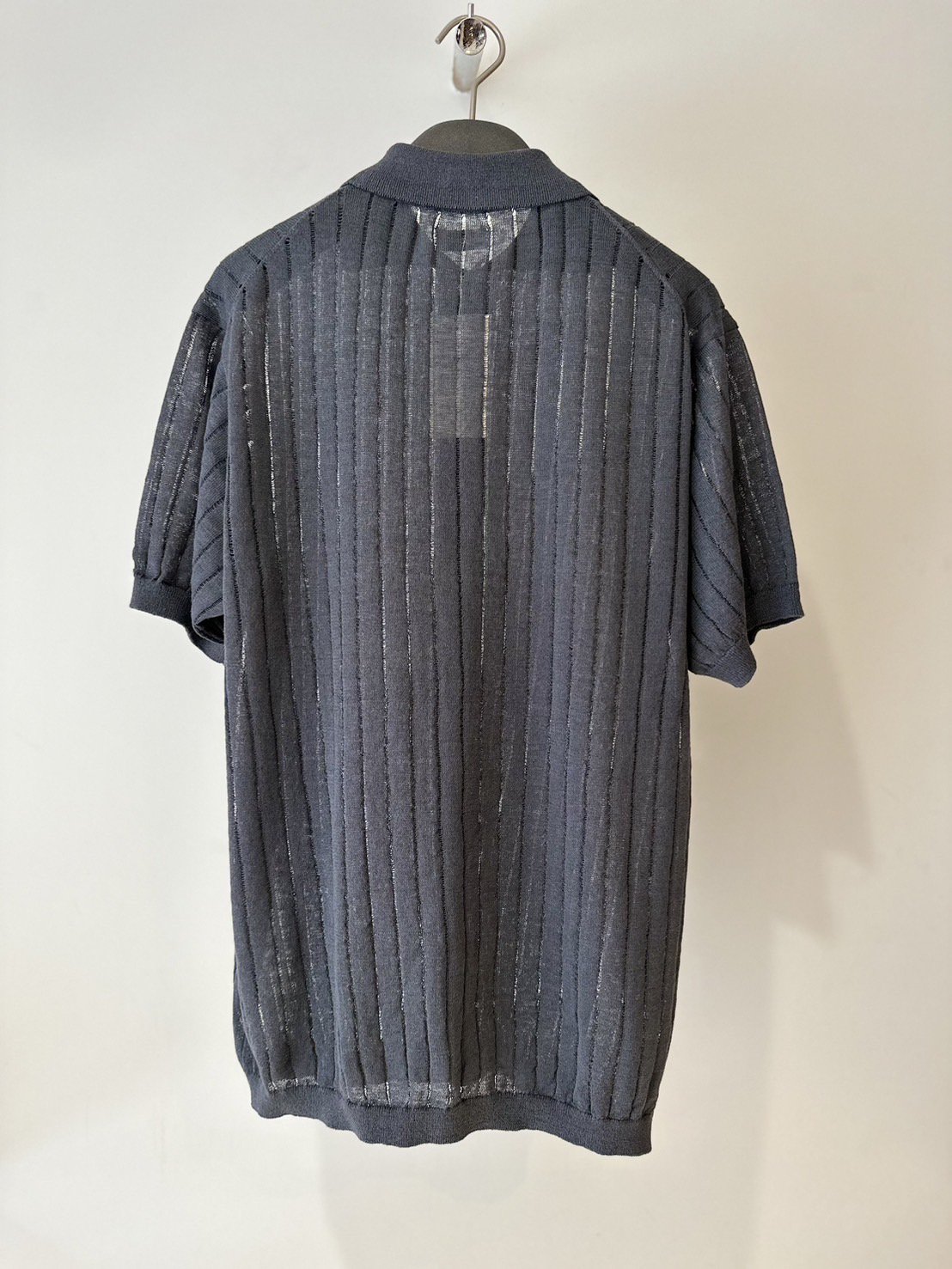 ALLEGE<br />Linen S/S Knit Shirt / Gray<img class='new_mark_img2' src='https://img.shop-pro.jp/img/new/icons14.gif' style='border:none;display:inline;margin:0px;padding:0px;width:auto;' />
