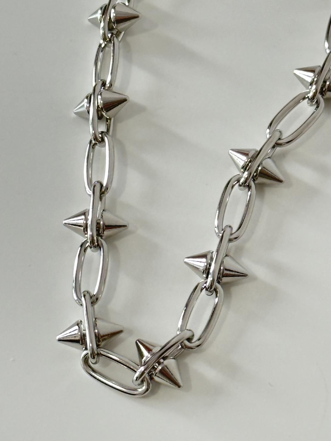 LITTLEBIG<br />Studded Necklace / Silver<img class='new_mark_img2' src='https://img.shop-pro.jp/img/new/icons47.gif' style='border:none;display:inline;margin:0px;padding:0px;width:auto;' />