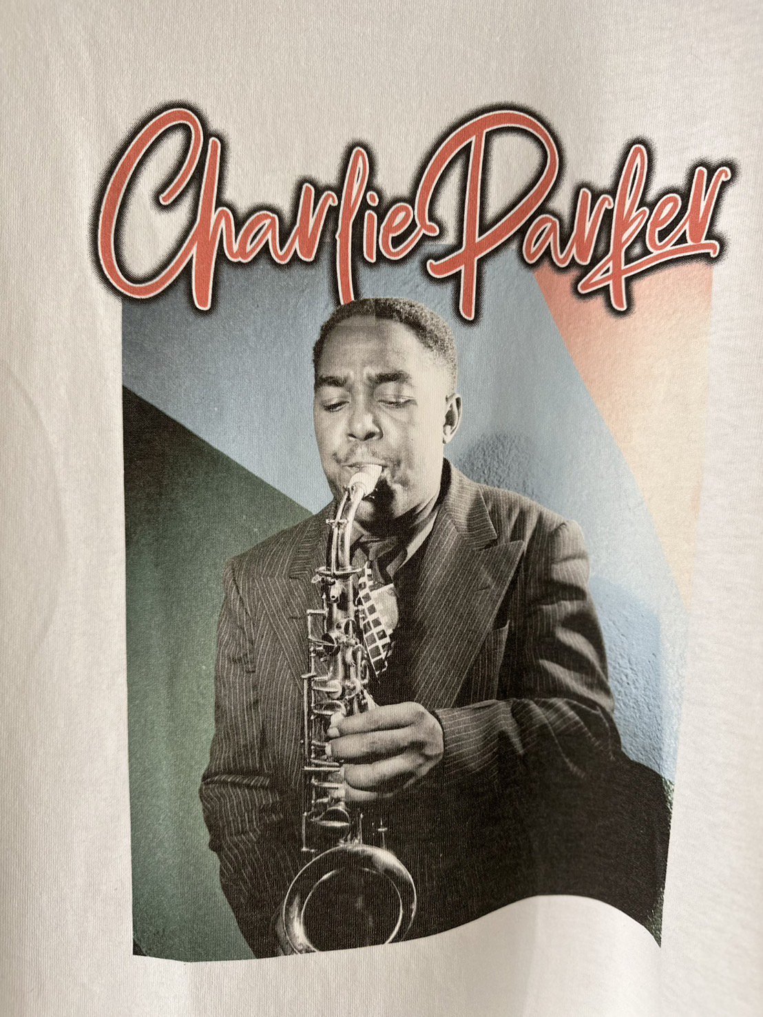 BLUESCENTRIC<br />CHARLIE PARKER PASTEL HEAVY TEE / WHITE<img class='new_mark_img2' src='https://img.shop-pro.jp/img/new/icons14.gif' style='border:none;display:inline;margin:0px;padding:0px;width:auto;' />