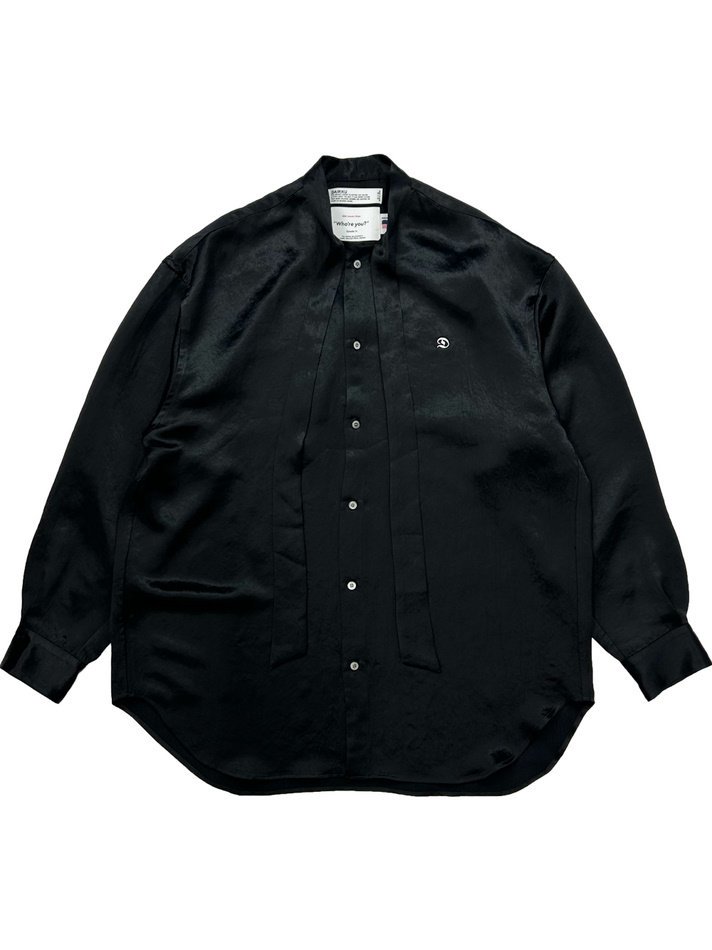 DAIRIKU<br />D Satin Scarf Tie Shirt / Black<img class='new_mark_img2' src='https://img.shop-pro.jp/img/new/icons14.gif' style='border:none;display:inline;margin:0px;padding:0px;width:auto;' />