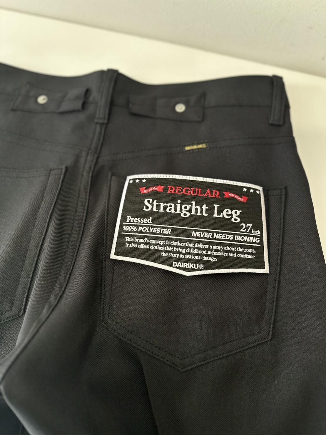 DAIRIKU<br />Straight Pressed Pants / Black<img class='new_mark_img2' src='https://img.shop-pro.jp/img/new/icons14.gif' style='border:none;display:inline;margin:0px;padding:0px;width:auto;' />