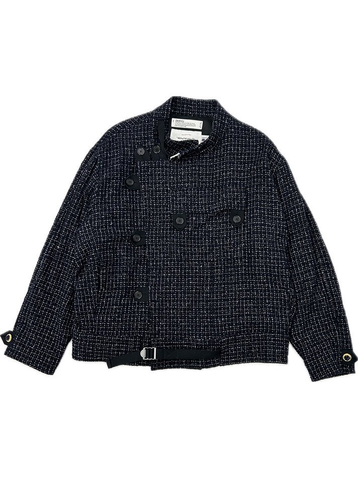 DAIRIKU<br />Tweed Motocycle Jacket / Black Check<img class='new_mark_img2' src='https://img.shop-pro.jp/img/new/icons14.gif' style='border:none;display:inline;margin:0px;padding:0px;width:auto;' />