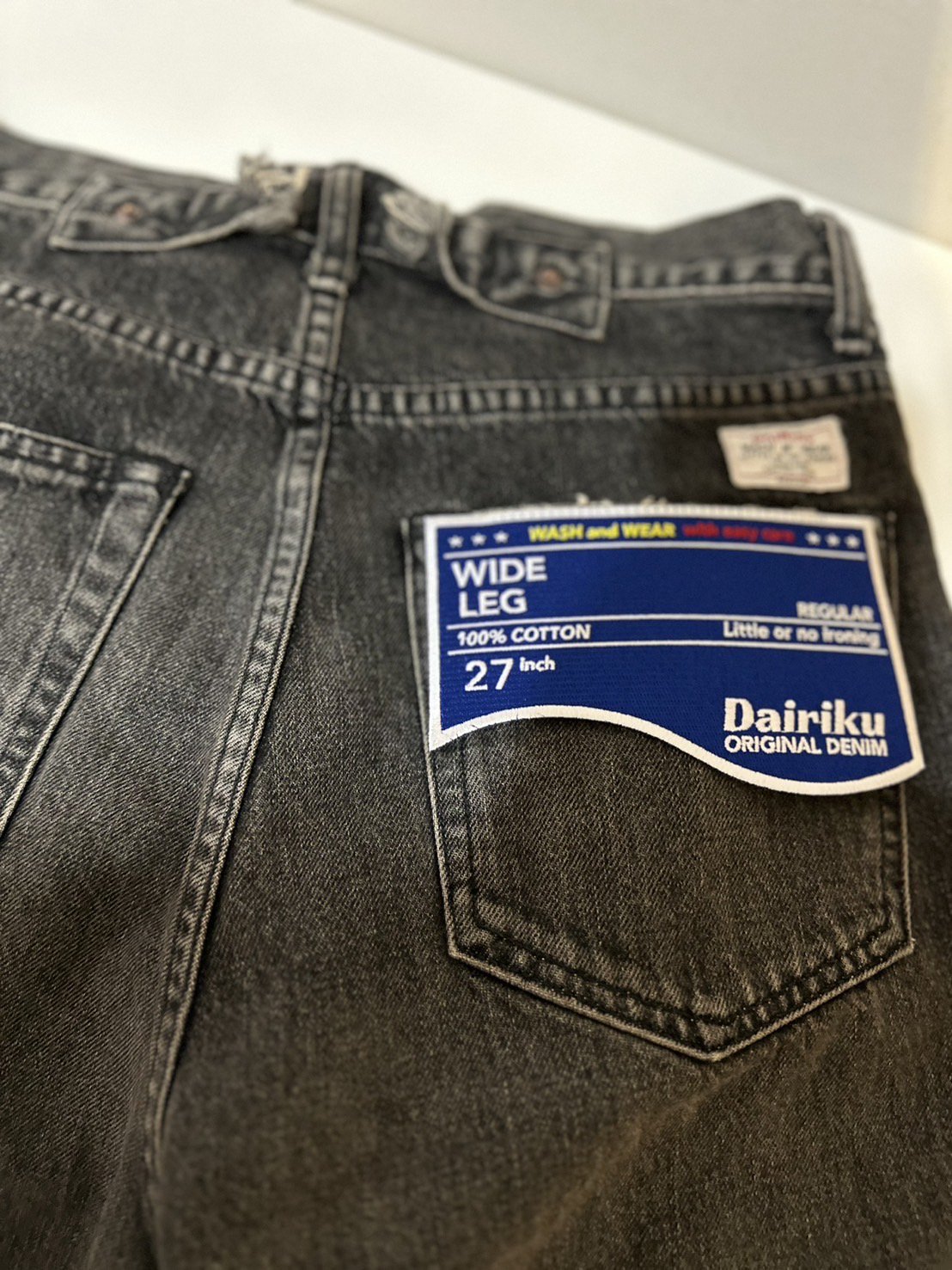 DAIRIKU<br />Wide Vintage Denim Pants / Black<img class='new_mark_img2' src='https://img.shop-pro.jp/img/new/icons14.gif' style='border:none;display:inline;margin:0px;padding:0px;width:auto;' />