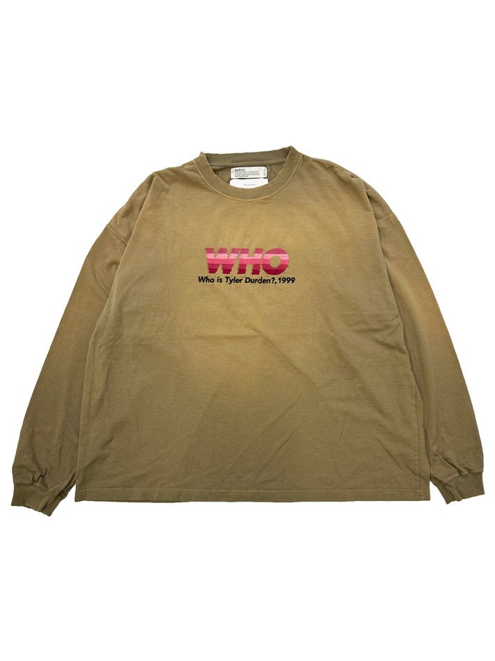 DAIRIKU<br />WHO Vintage Theme Tee / Vintage Khaki<img class='new_mark_img2' src='https://img.shop-pro.jp/img/new/icons14.gif' style='border:none;display:inline;margin:0px;padding:0px;width:auto;' />