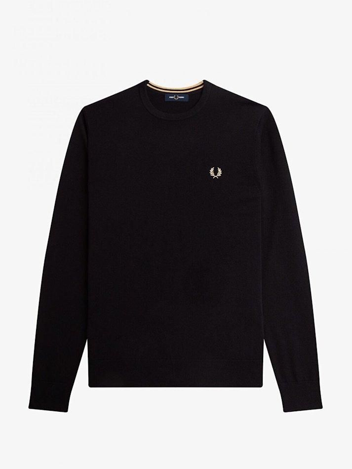 FRED PERRY<br />CLASSIC CREW NECK JUMPER / BLACK<img class='new_mark_img2' src='https://img.shop-pro.jp/img/new/icons14.gif' style='border:none;display:inline;margin:0px;padding:0px;width:auto;' />