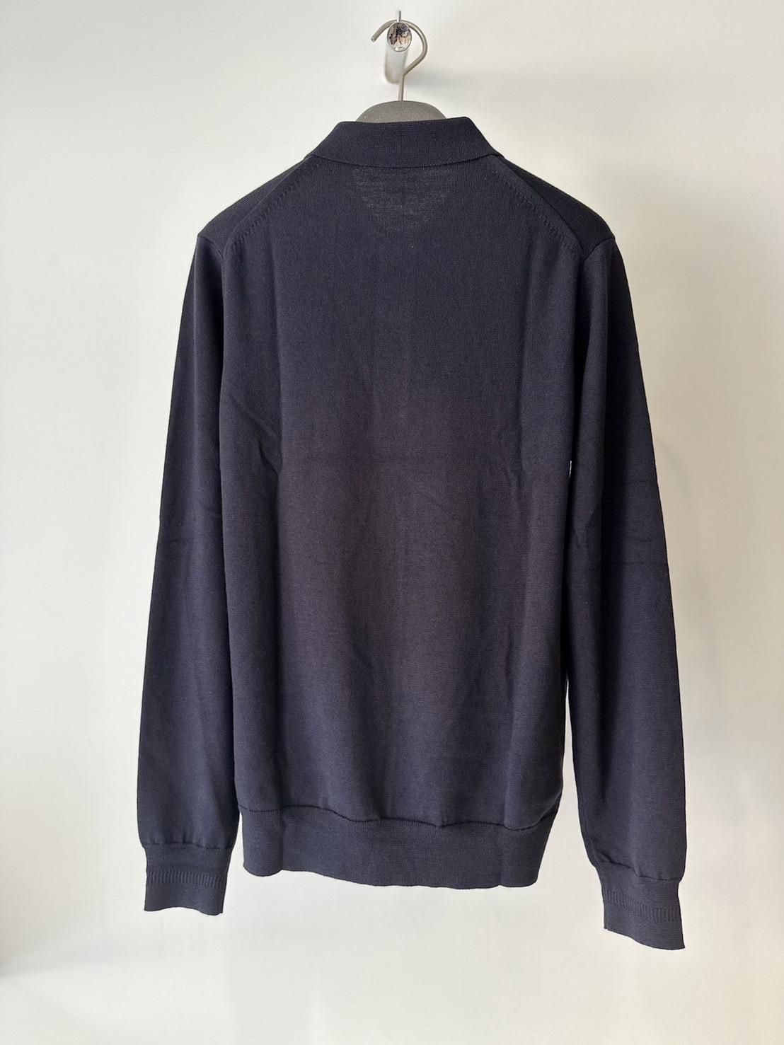 FRED PERRY<br />CLASSIC KNITTED SHIRT LS / NAVY<img class='new_mark_img2' src='https://img.shop-pro.jp/img/new/icons14.gif' style='border:none;display:inline;margin:0px;padding:0px;width:auto;' />