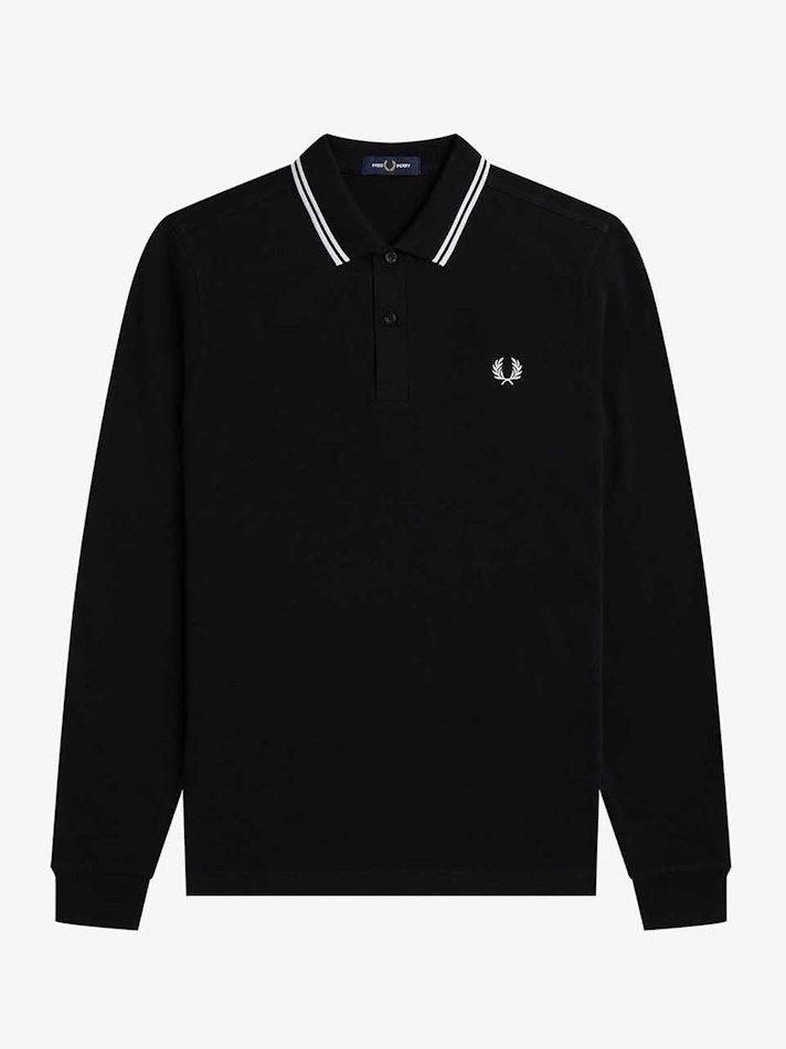 FRED PERRY<br />LS TWIN TIPPED SHIRT / BLACKWHITEWHITE<img class='new_mark_img2' src='https://img.shop-pro.jp/img/new/icons14.gif' style='border:none;display:inline;margin:0px;padding:0px;width:auto;' />