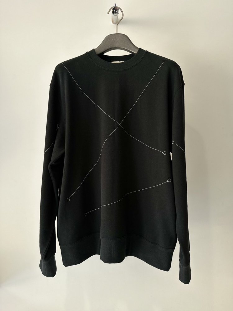 EMAM<br />Stitch crew neck sweat / BLACK<img class='new_mark_img2' src='https://img.shop-pro.jp/img/new/icons47.gif' style='border:none;display:inline;margin:0px;padding:0px;width:auto;' />