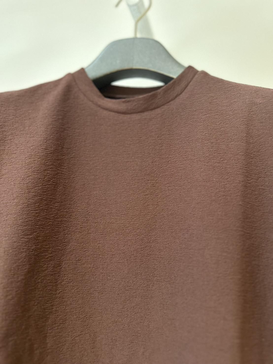 SOSHIOTSUKI<br />DRY COTTON TEE / BROWN<img class='new_mark_img2' src='https://img.shop-pro.jp/img/new/icons14.gif' style='border:none;display:inline;margin:0px;padding:0px;width:auto;' />