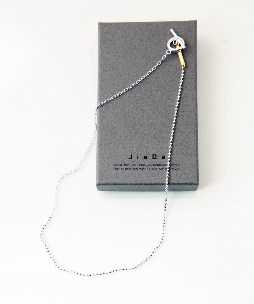 JIEDA<br />925 SILVER BALL SWITCHING NECKLACE / SILVER<img class='new_mark_img2' src='https://img.shop-pro.jp/img/new/icons14.gif' style='border:none;display:inline;margin:0px;padding:0px;width:auto;' />