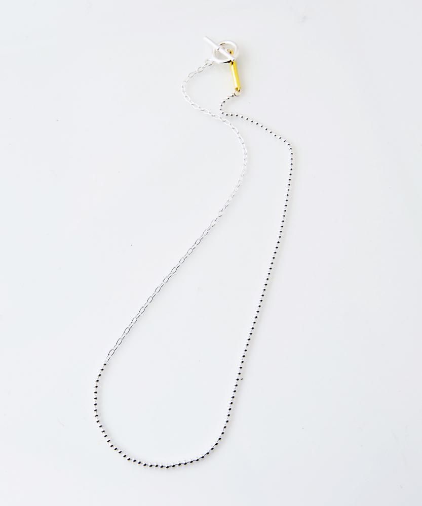 JieDa925 SILVER BALL SWITCHING NECKLACE / SILVER - Bora,Bora