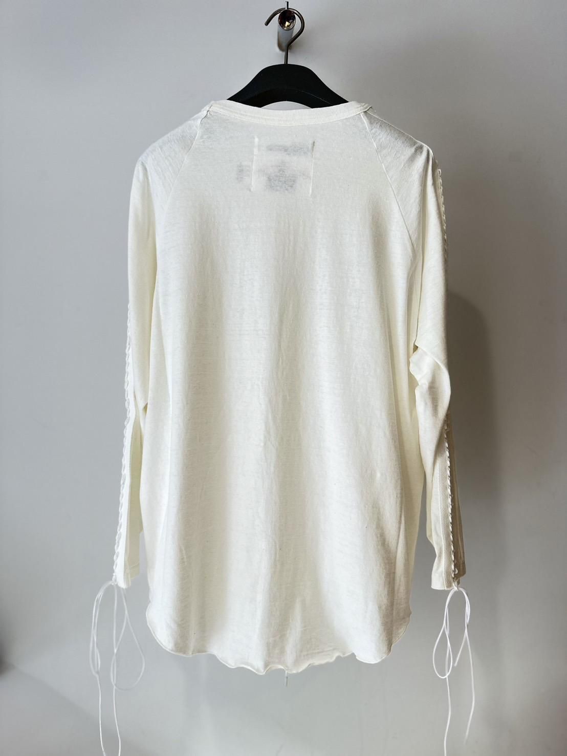 DAIRIKU<br />Blue Marder Lace-Up Tee / White<img class='new_mark_img2' src='https://img.shop-pro.jp/img/new/icons47.gif' style='border:none;display:inline;margin:0px;padding:0px;width:auto;' />