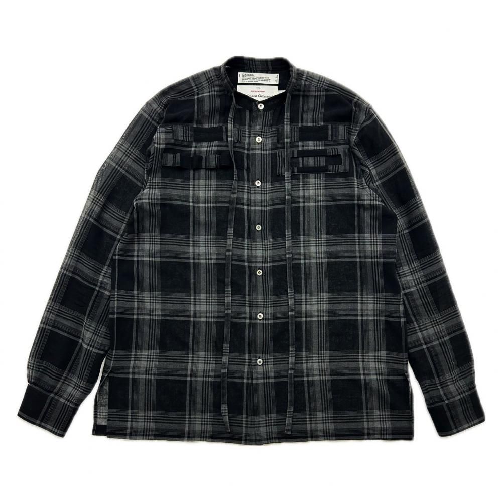 DAIRIKU<br />Astronaut Check Tie Shirt / Black&Grey<img class='new_mark_img2' src='https://img.shop-pro.jp/img/new/icons47.gif' style='border:none;display:inline;margin:0px;padding:0px;width:auto;' />