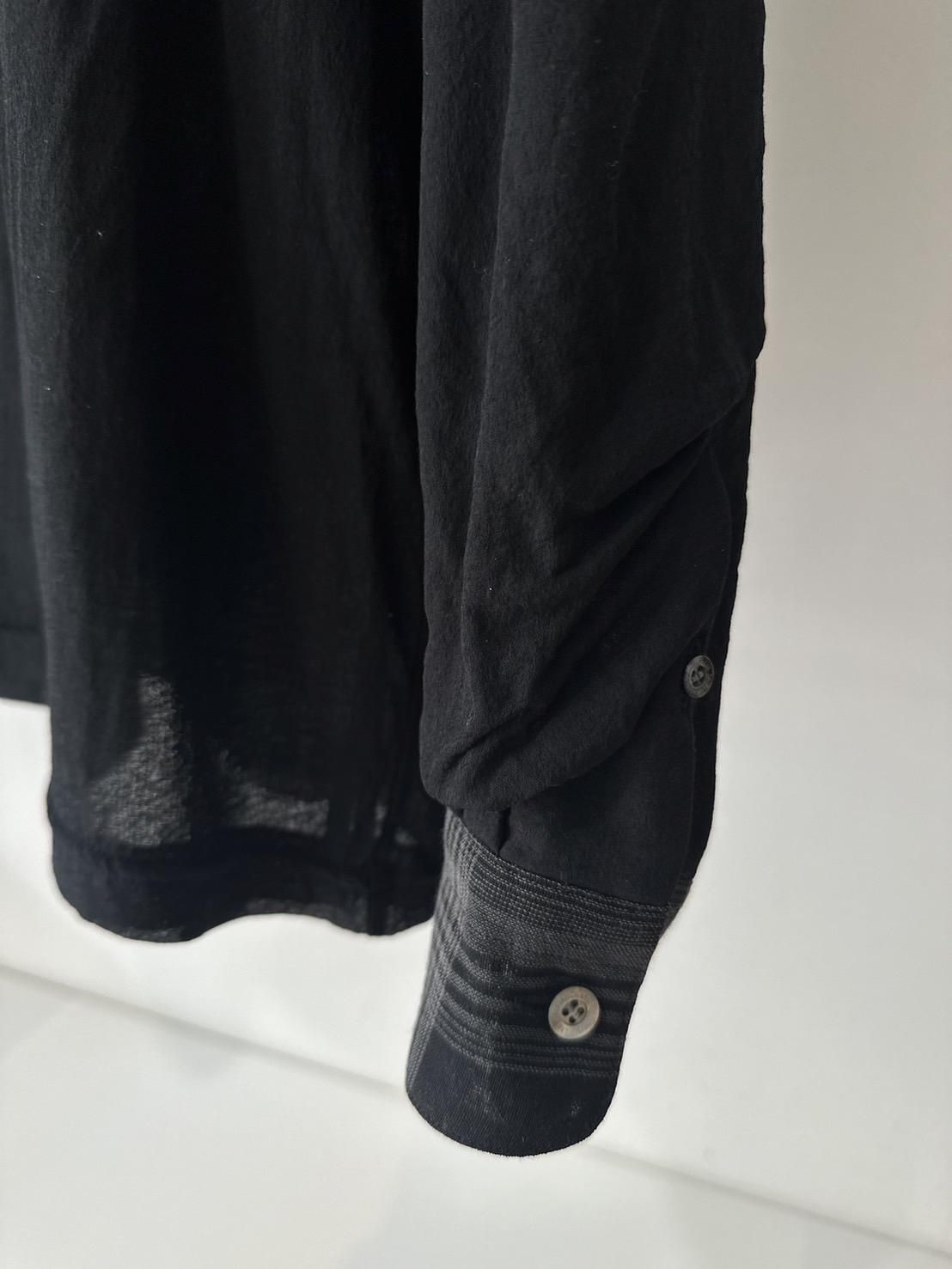 DAIRIKU<br />Skelton Layered Check Tie Shirt /  Black&Grey <img class='new_mark_img2' src='https://img.shop-pro.jp/img/new/icons47.gif' style='border:none;display:inline;margin:0px;padding:0px;width:auto;' />
