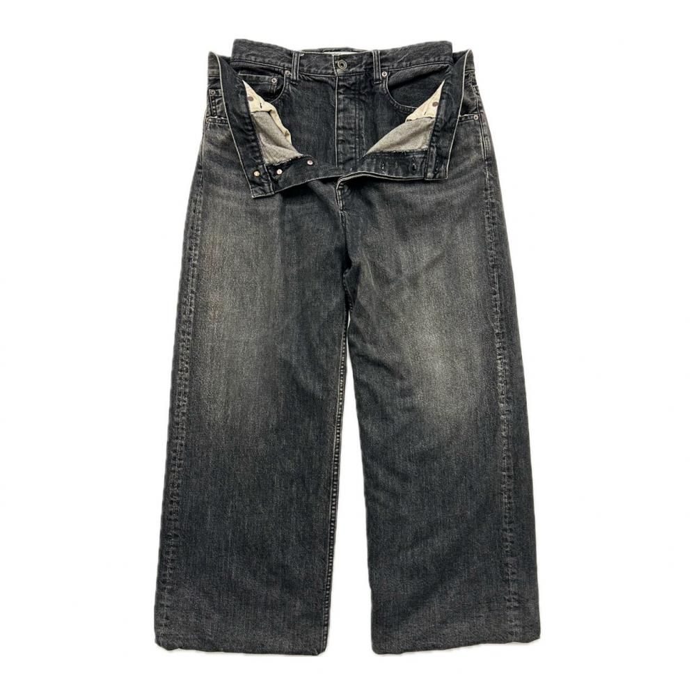 DAIRIKU<br />Docking Wide&Straight Denim Pants / Black<img class='new_mark_img2' src='https://img.shop-pro.jp/img/new/icons47.gif' style='border:none;display:inline;margin:0px;padding:0px;width:auto;' />