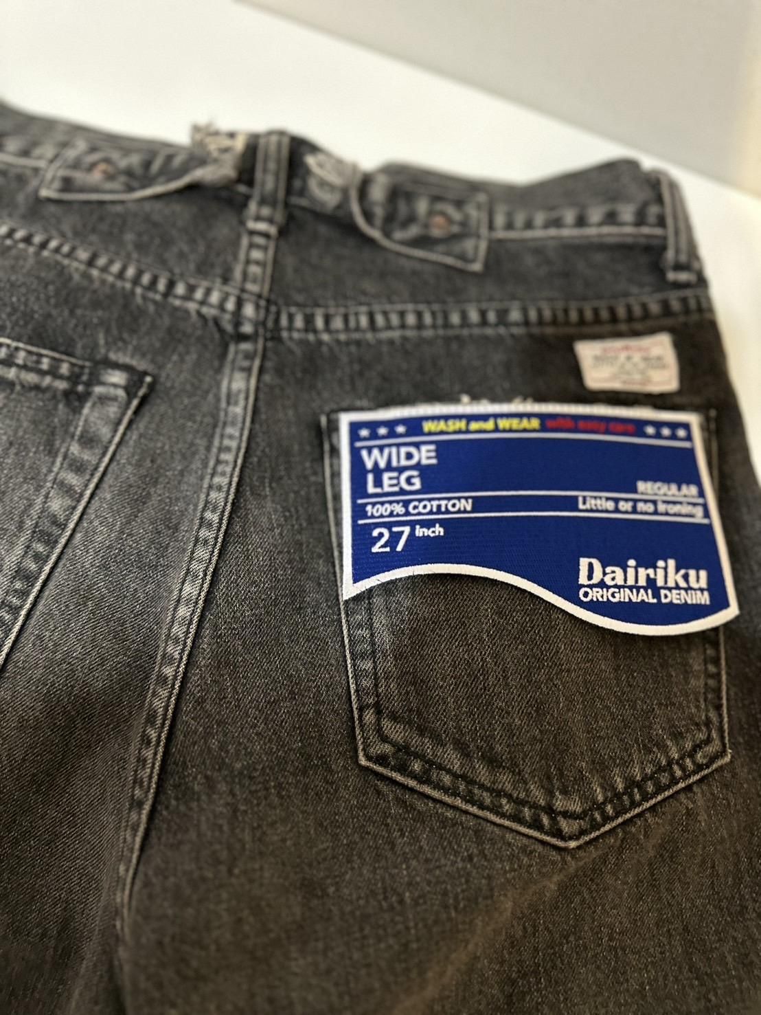 DAIRIKU<br />Wide Vintage Denim Pants / Black<img class='new_mark_img2' src='https://img.shop-pro.jp/img/new/icons14.gif' style='border:none;display:inline;margin:0px;padding:0px;width:auto;' />
