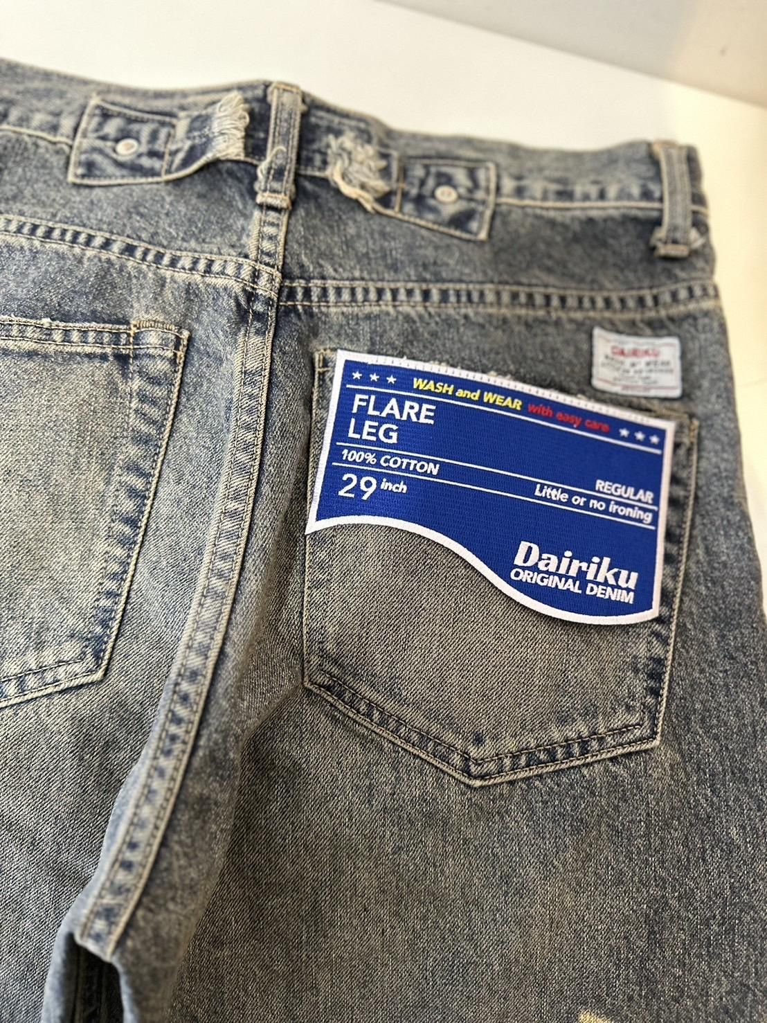 DAIRIKU<br />Flare Vintage Denim Pants / Indigo<img class='new_mark_img2' src='https://img.shop-pro.jp/img/new/icons14.gif' style='border:none;display:inline;margin:0px;padding:0px;width:auto;' />